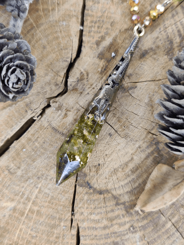 Collier Antre Lumières Victorien & Perles de verre