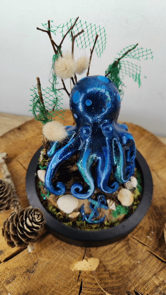 Fantasy sous cloche: Le poulpe mysterieux phosphorescent 